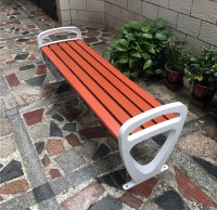 戶外公園塑木休閑長椅
