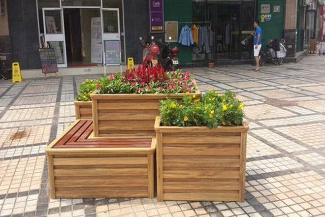 中心街道景觀花箱