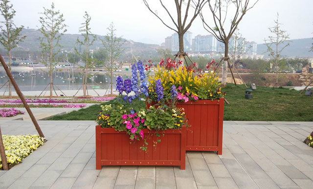 戶外公園景觀花箱