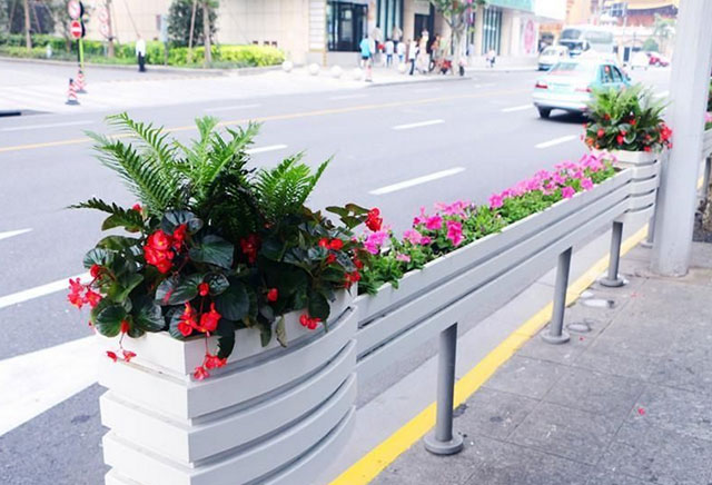 戶外街道PVC花箱
