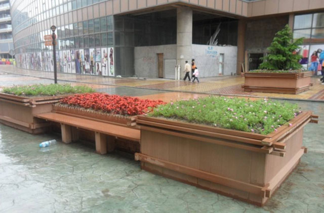 商業觀賞河道花箱