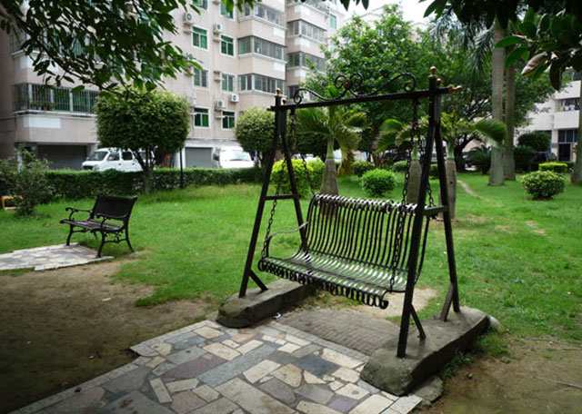 吊索社區(qū)戶外公園椅